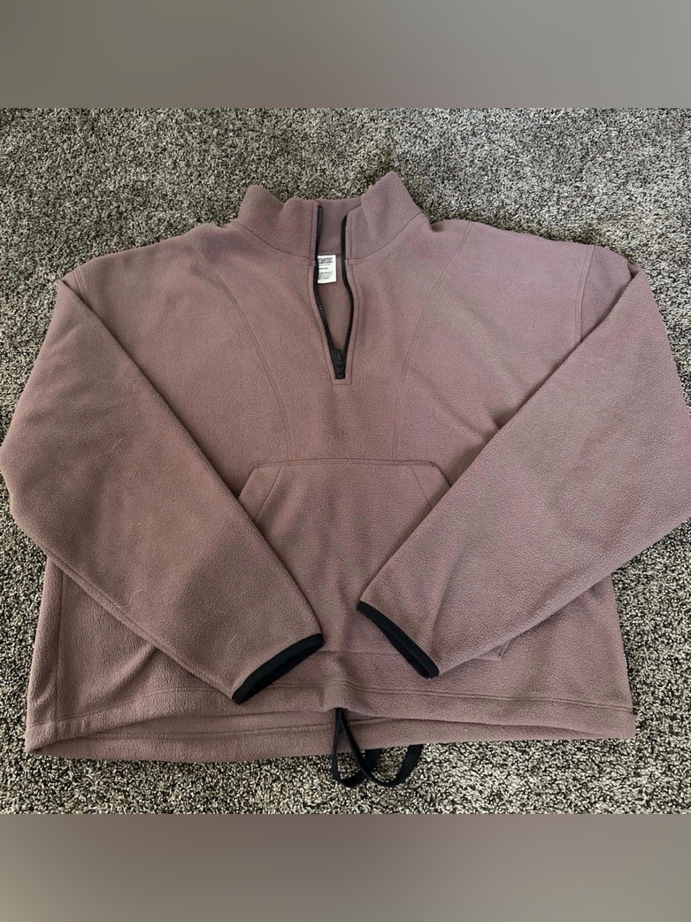 PINK VS Brown Fleece Pullover Size Medium 0393